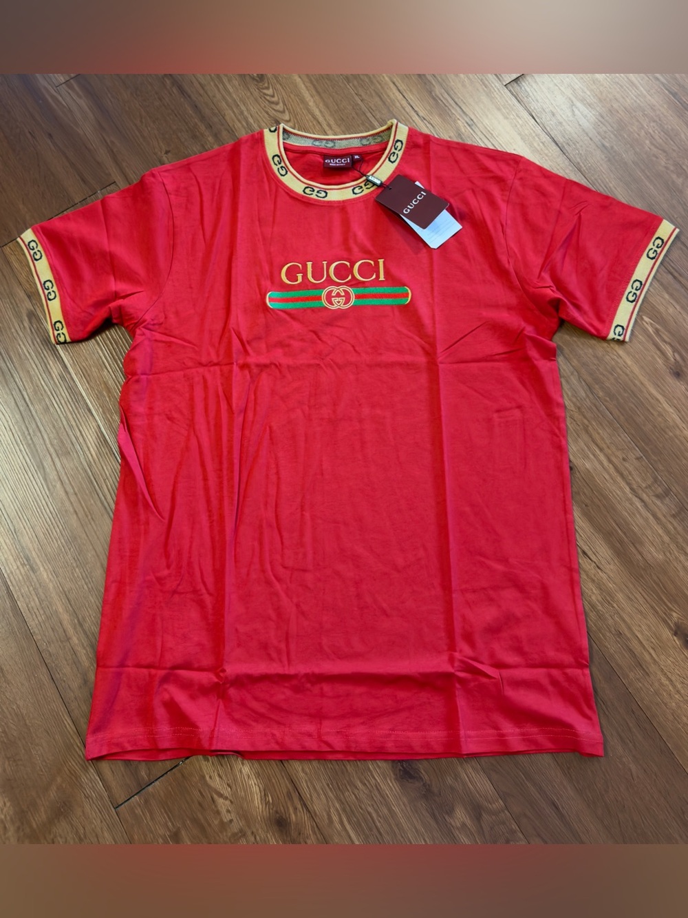 Gucci Men’s Red Logo Tee